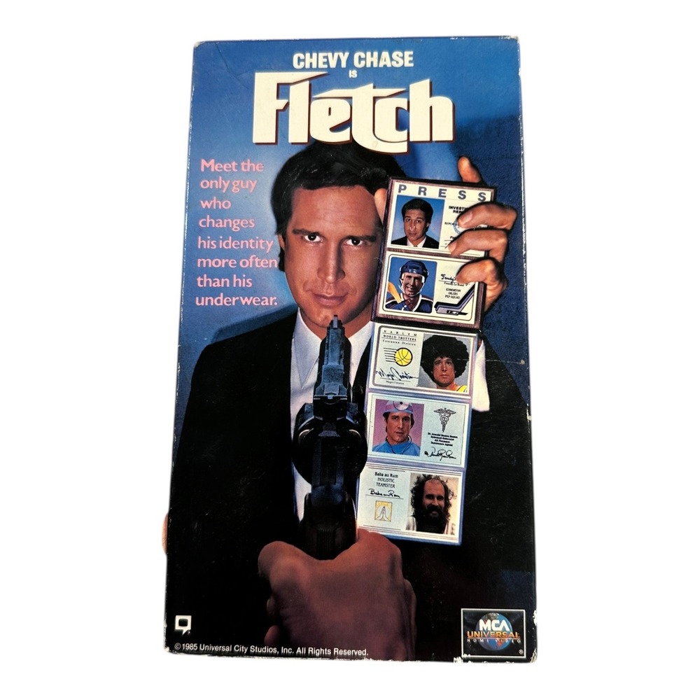 Chevy Chase‎ is Fletch VHS Tape 1985 Universal City Studios Comedy